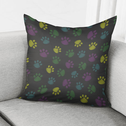 Image of Paw Prints Pillow Cover