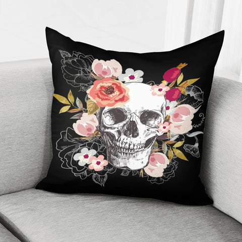 Image of Skull Pillow Cover