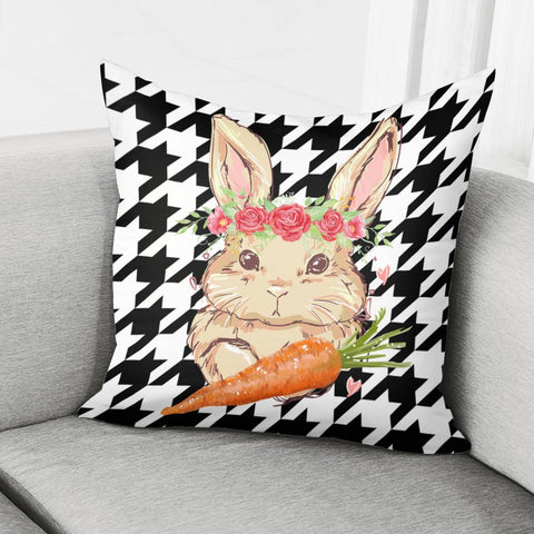 Image of Rabbit Pillow Cover