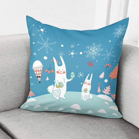 Image of Rabbit Pillow Cover