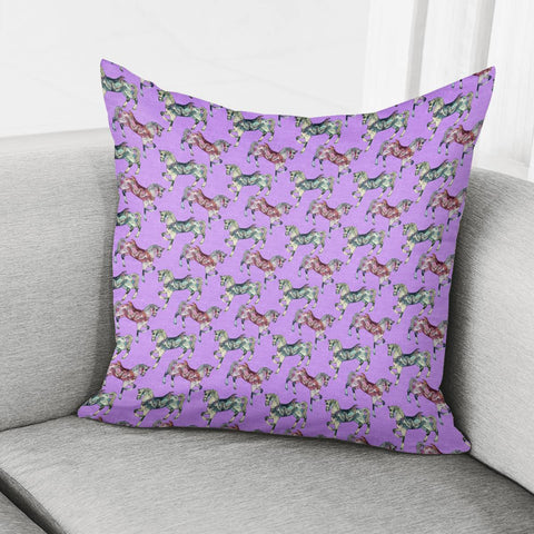 Image of Horse Carousel Pillow Cover