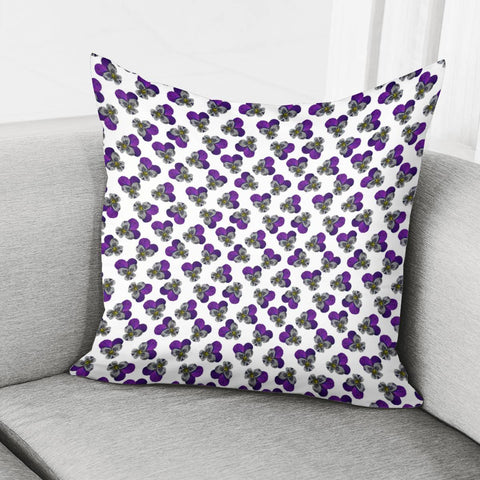 Image of Violet Flowers Pillow Cover