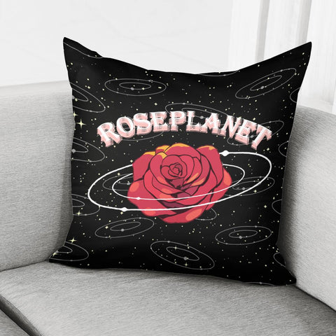 Image of Rose And The Universe Pillow Cover