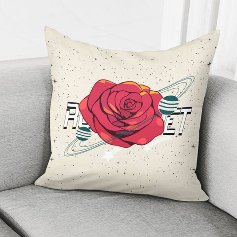 Image of Rose And The Universe Pillow Cover