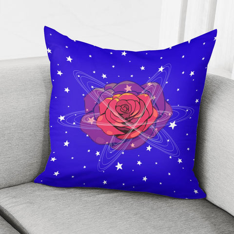 Image of Rose And The Universe Pillow Cover