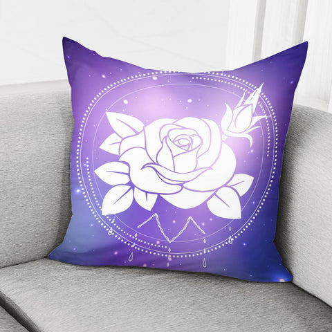 Image of Rose And The Universe Pillow Cover