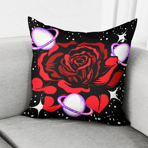 Image of Universe And Rose Pillow Cover