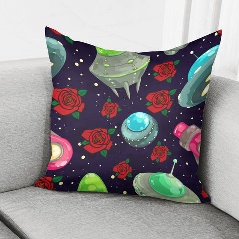 Image of Rose And The Universe Pillow Cover