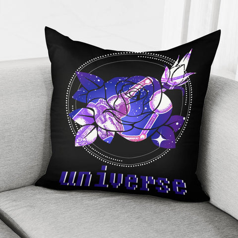 Image of Rose And The Universe Pillow Cover