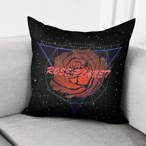 Image of Rose And The Universe Pillow Cover