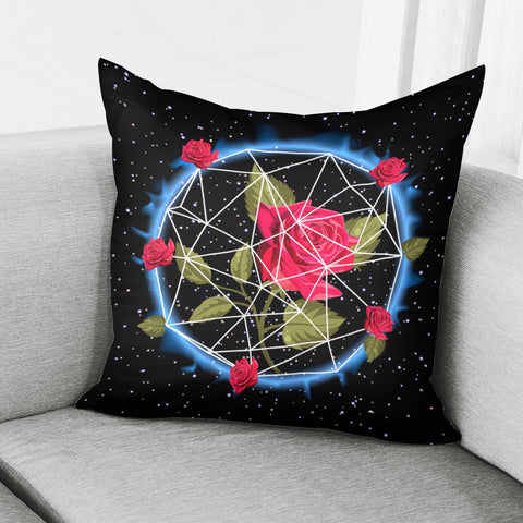 Image of Rose And The Universe Pillow Cover