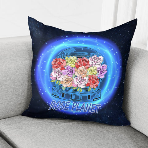 Image of Rose And The Universe Pillow Cover