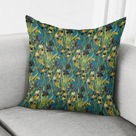 Image of Irises By The Water Pillow Cover