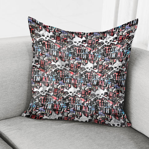 Image of Punk Skull Pillow Cover