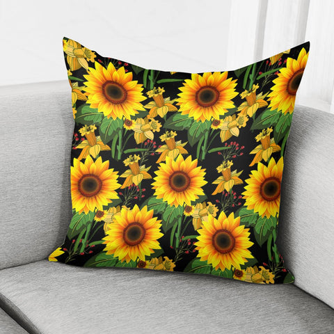 Image of Di00111  Sunflower Pillow Cover