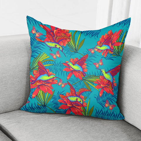 Image of Birds And Flowers Pillow Cover