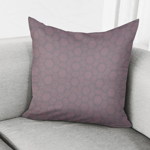 Image of Rose Honeycomb Pattern Pillow Cover