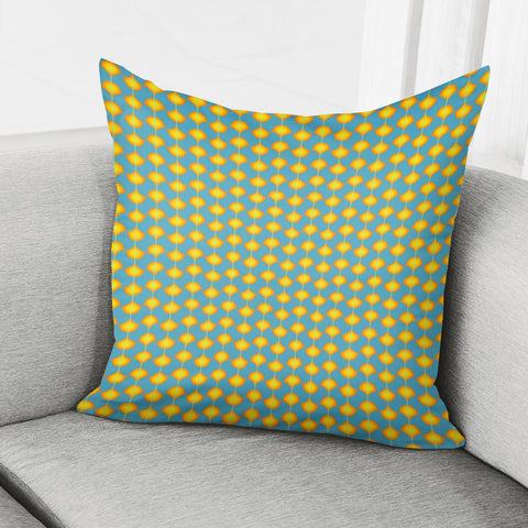 Image of Yellow Petals Pattern Pillow Cover