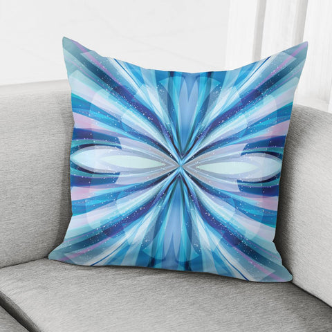 Image of Abstract Blue Pillow Cover