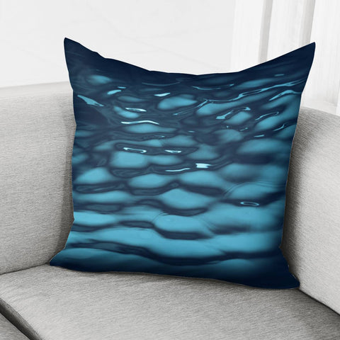 Image of Blue Water Pillow Cover