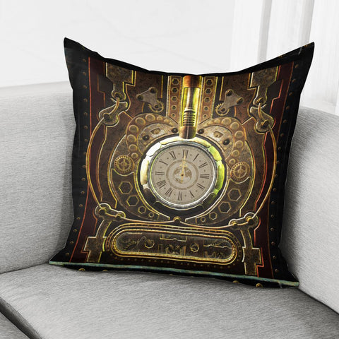 Image of Steampunk, Clockwork Pillow Cover