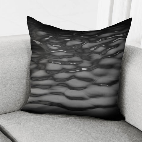 Image of Black And White Water Pillow Cover