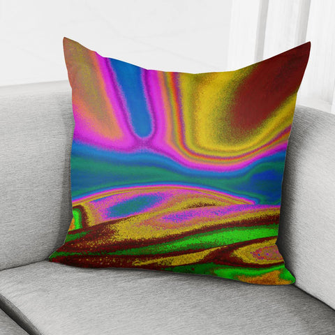 Image of Colorful Waves Pillow Cover