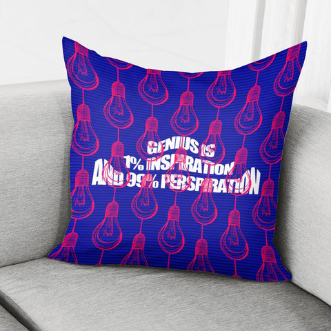 Image of Thomas Alva Edison Quotations Pillow Cover