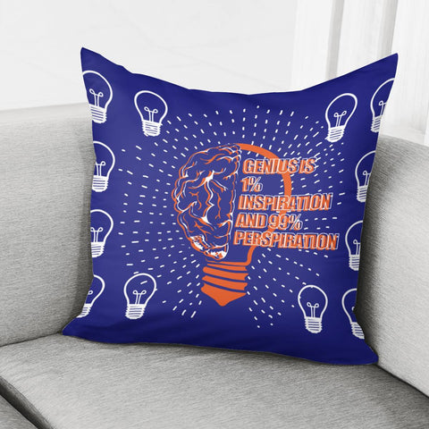 Image of Thomas Alva Edison Quotations Pillow Cover