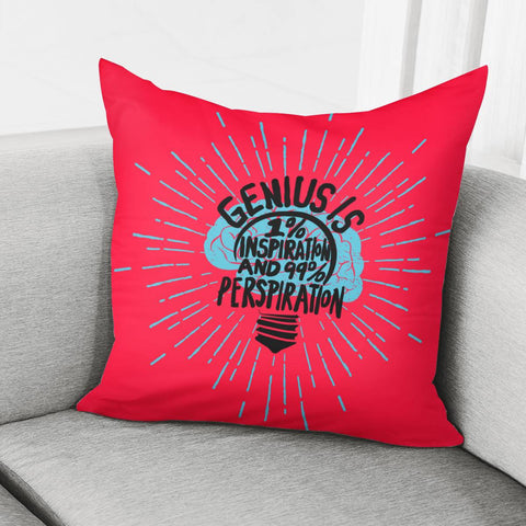 Image of Thomas Alva Edison Quotations Pillow Cover