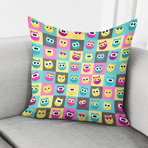 Image of Pop Owls Pillow Cover