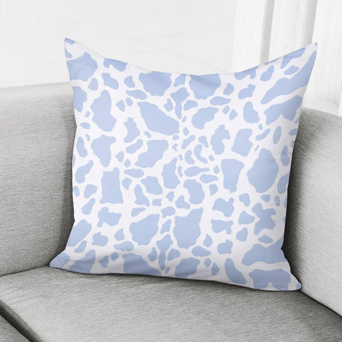 Image of Blue Cow Print Pillow Cover