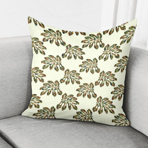 Image of Camouflage Tropical Leaf Pillow Cover