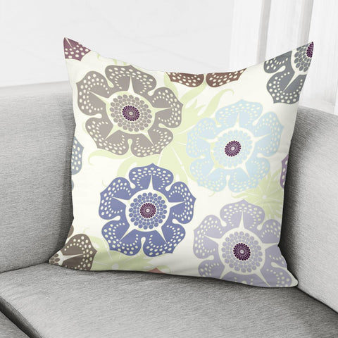 Image of Retro Flowers Pillow Cover