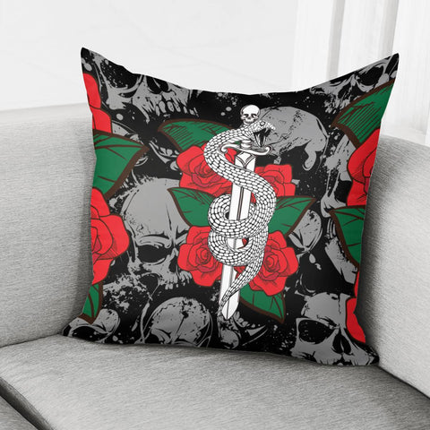 Image of Flowers And Snakes Pillow Cover