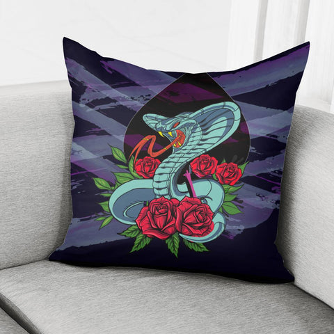 Image of Flowers And Snakes Pillow Cover