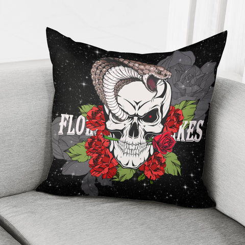 Image of Flowers And Snakes Pillow Cover