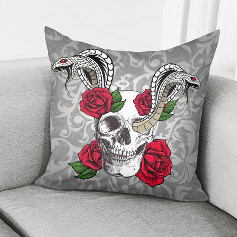 Image of Flowers And Snakes Pillow Cover