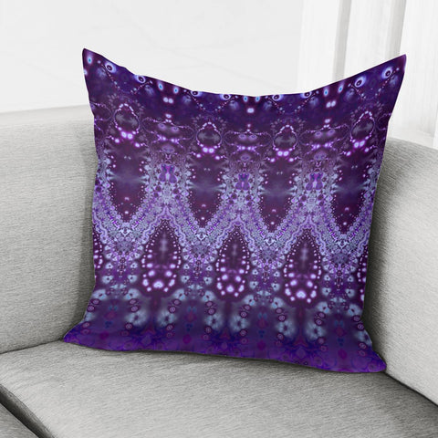 Image of Lavender Lace On Purple Pillow Cover