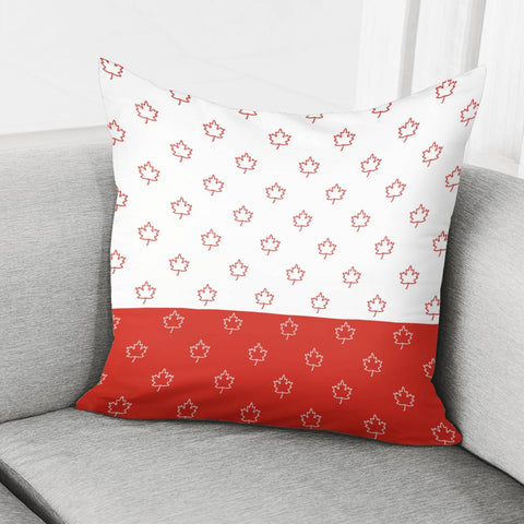 Image of Canada Maple Leaf Pattern Horizontal Pillow Cover