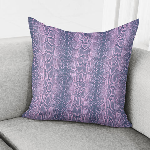 Image of Pink Snake Skin Pillow Cover