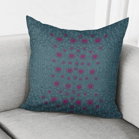 Image of Lovely Ornate Hearts Of Love Pillow Cover