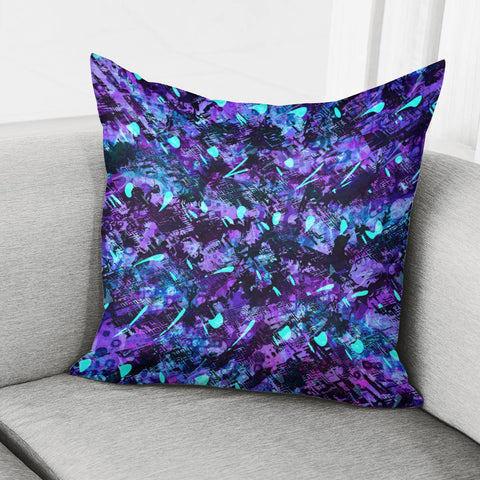 Image of Purple And Teal Madness Pillow Cover