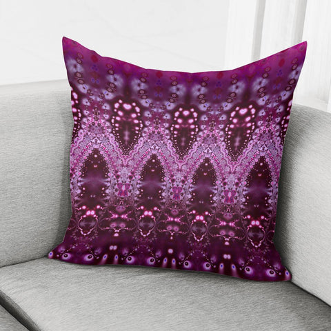 Image of Fractal Lace Lipstick Pink Pillow Cover