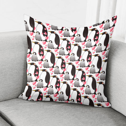 Image of Penguin Mother And Child Pillow Cover