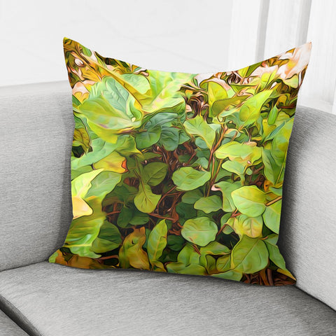 Image of Autumn Garden Leaves Pillow Cover