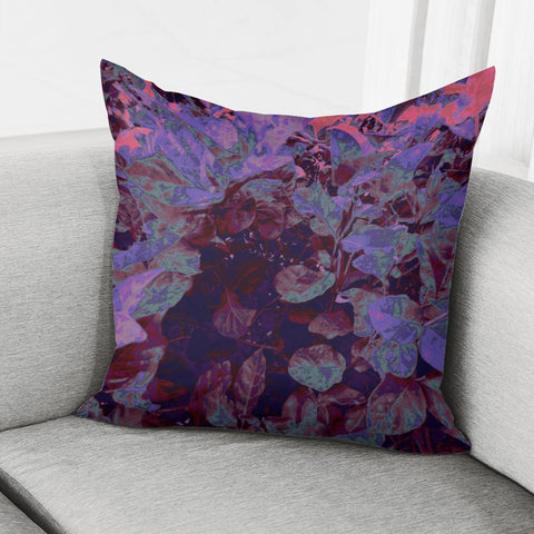 Image of Purple Abstract Garden Pillow Cover