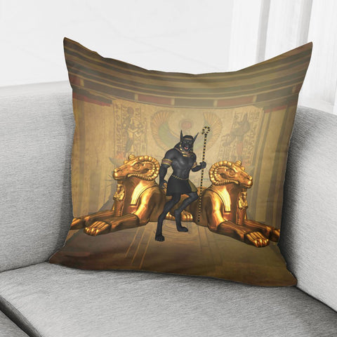 Image of Anubis The Egyptian God Pillow Cover