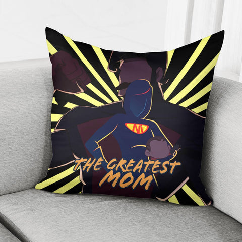 Image of The Greatest Mom Pillow Cover