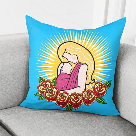 Image of Mother And Child Pillow Cover